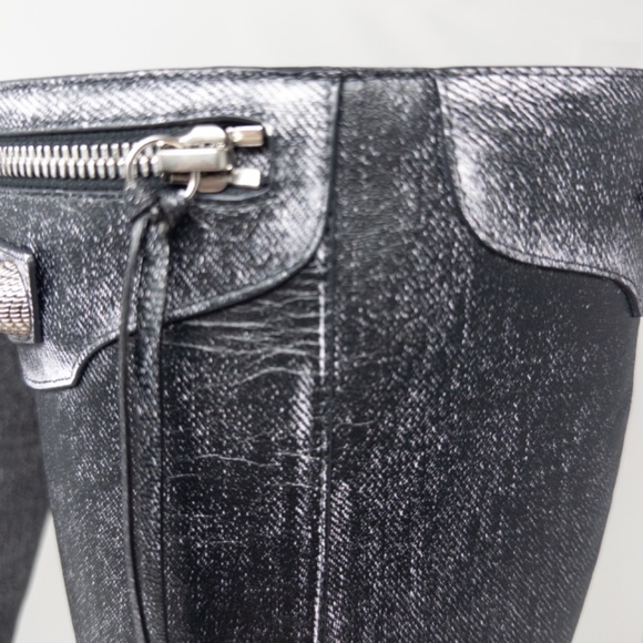 Balenciaga Cagole Denim Black 90mm Size EU 38C US 8 - Picture 3 of 13